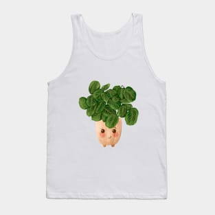 Cute Plant Illustration, Lemon Lime Prayer Plant - Maranta Tank Top